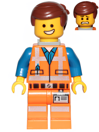 Минифигурка Lego Emmet - Wide Smile, without Piece of Resistance tlm066 U